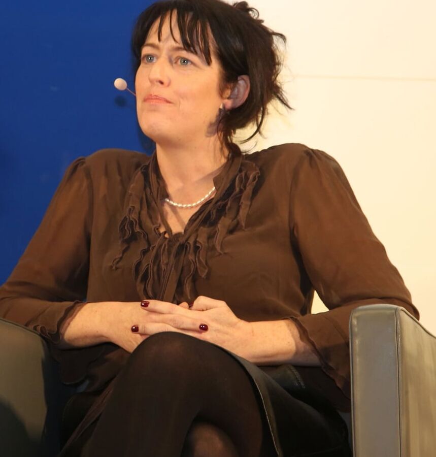 Serious Looking Pantyhosed Conference Bitch