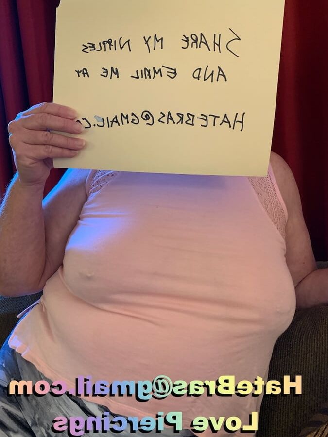 Granny Braless At Home