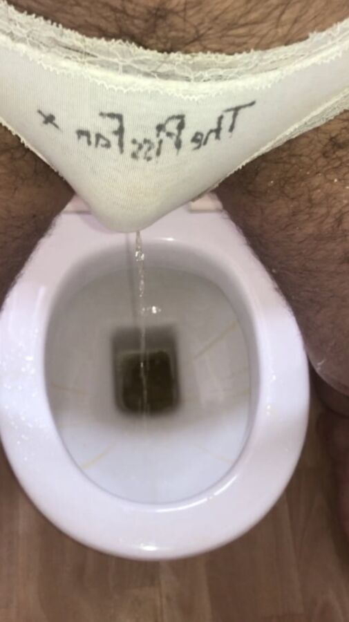 I peed in the loo like a good boy ...