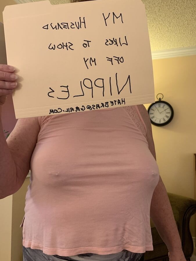 Granny Braless At Home