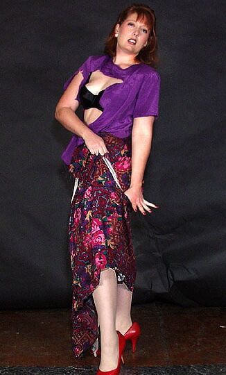 Lady Ripping her Clothes