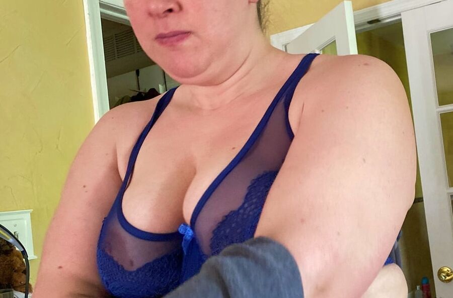 Wife in see thru bra