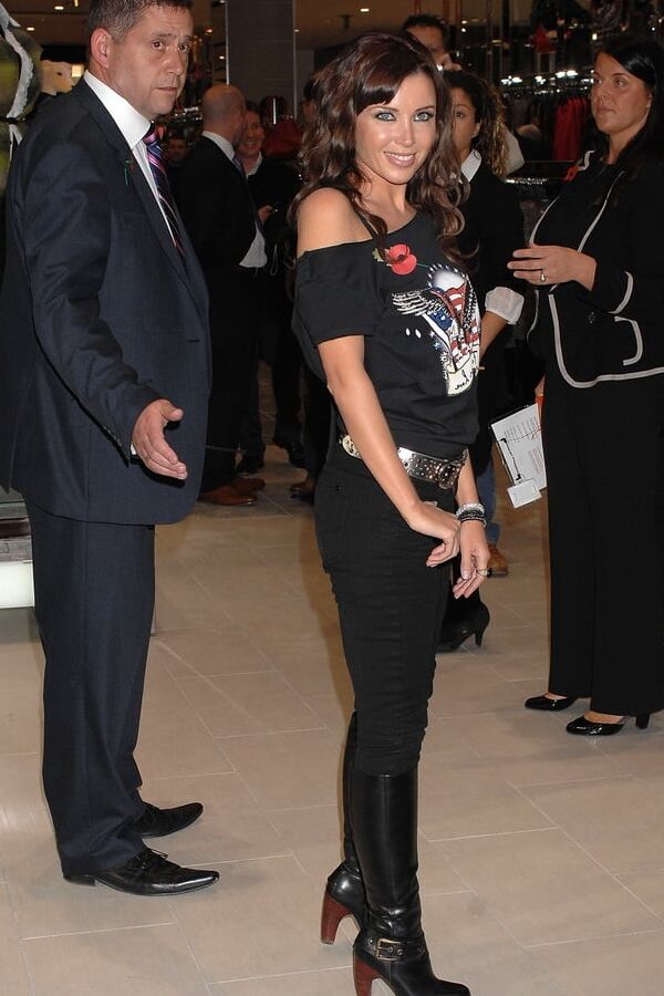 Female Celebrity Boots &amp; Leather - Dannii Minogue
