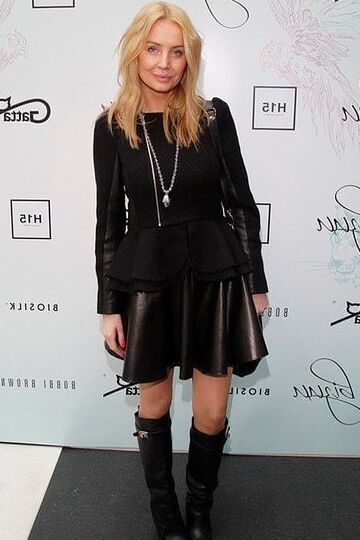 Female Celebrity Boots &amp; Leather - Agnieszka Szulim