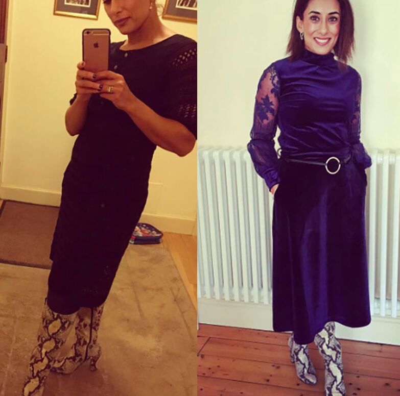 Female Celebrity Boots &amp; Leather - Shara Khan