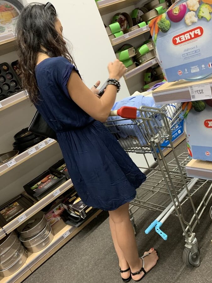 Upskrt blue dress