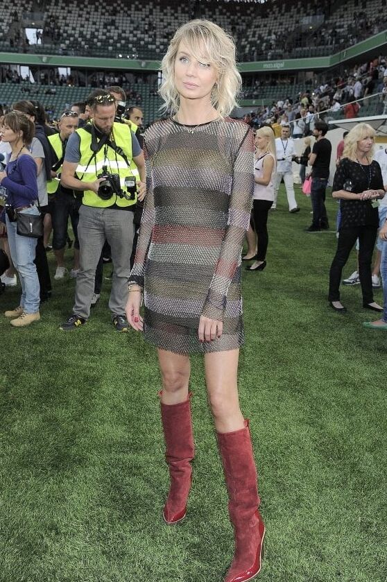 Female Celebrity Boots &amp; Leather - Agnieszka Szulim