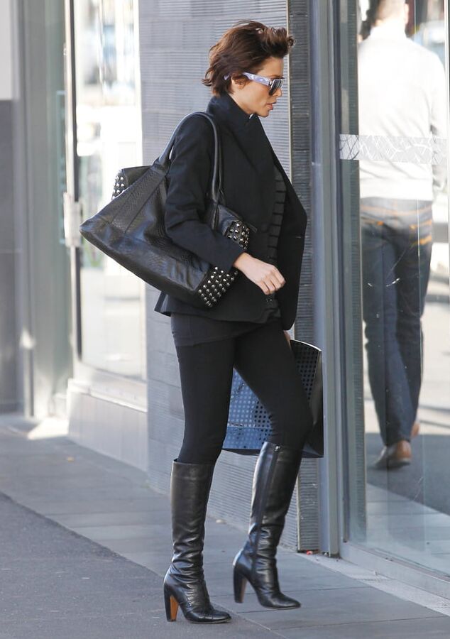 Female Celebrity Boots &amp; Leather - Dannii Minogue