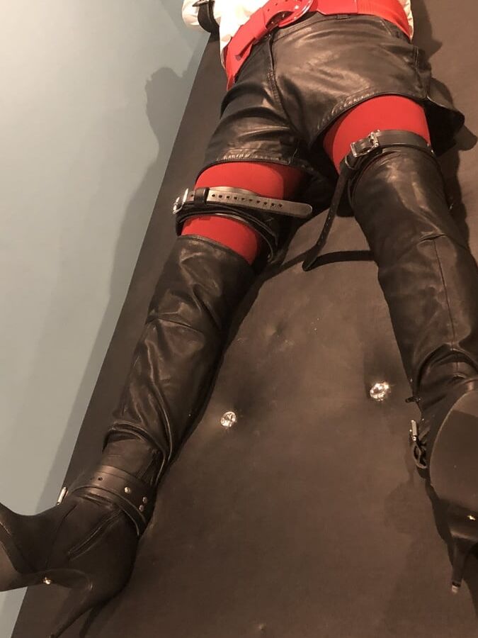 Bootsie in Her Boots and Bondage