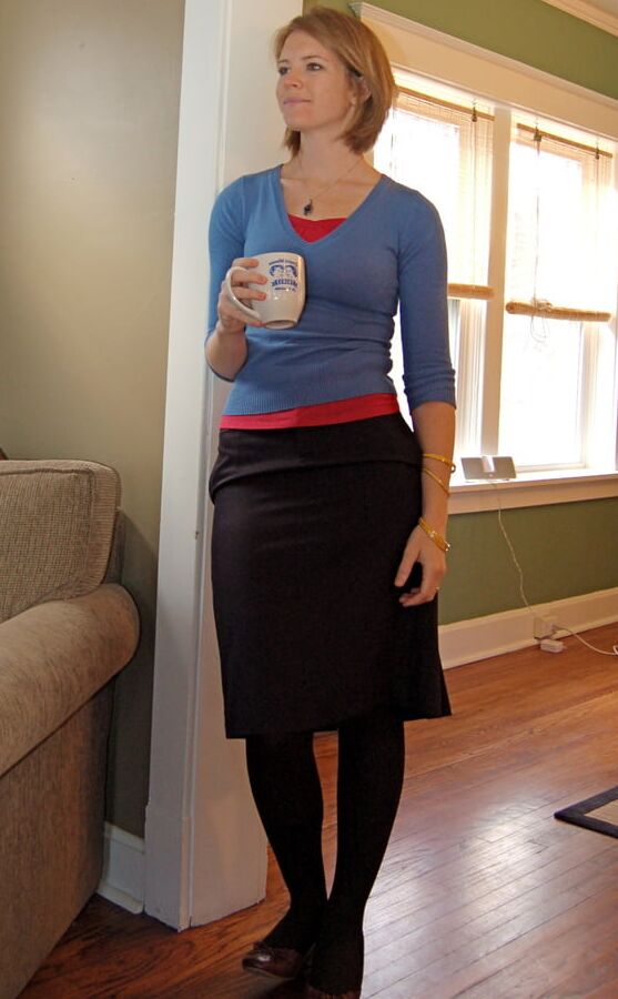 USA Fashionista Wife in Tights