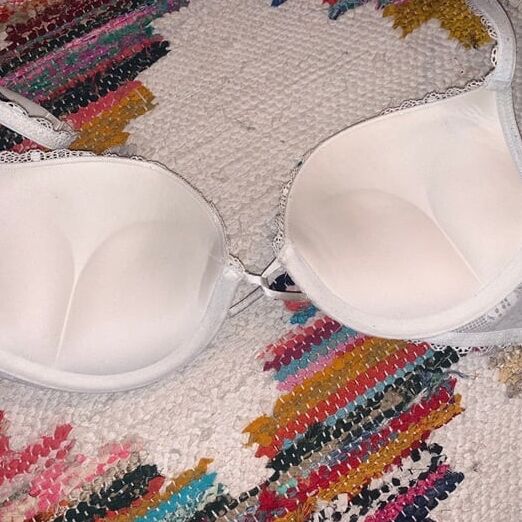 Girl Selling All Her Bombshell Bras