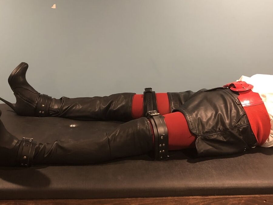 Bootsie in Her Boots and Bondage