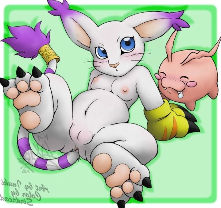 Gatomon, nefertimon hentai