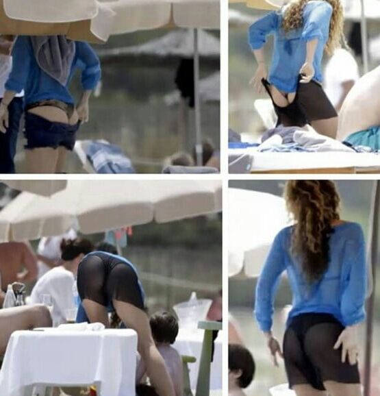 Shakira&;s Ass in a Thong..