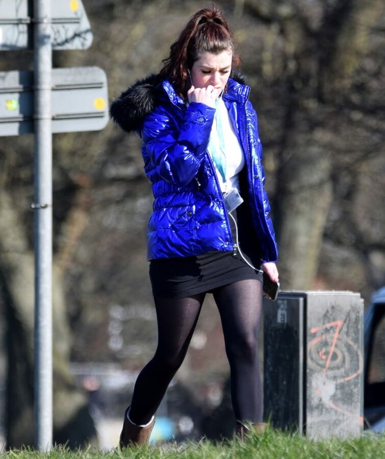 Street Pantyhose - Brit Slag in the Park