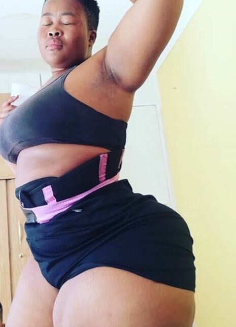 Huge booty wide hip butter face bbw african pear Azah