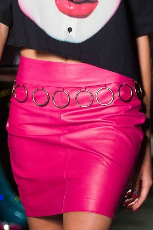 Pink Leather Skirt - by Redbull
