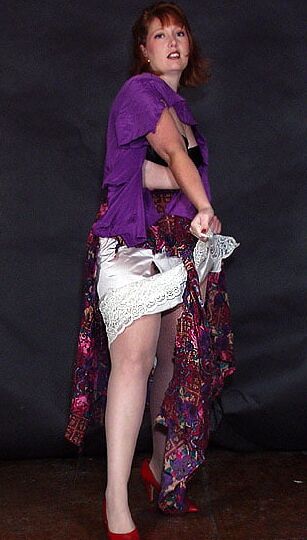 Lady Ripping her Clothes