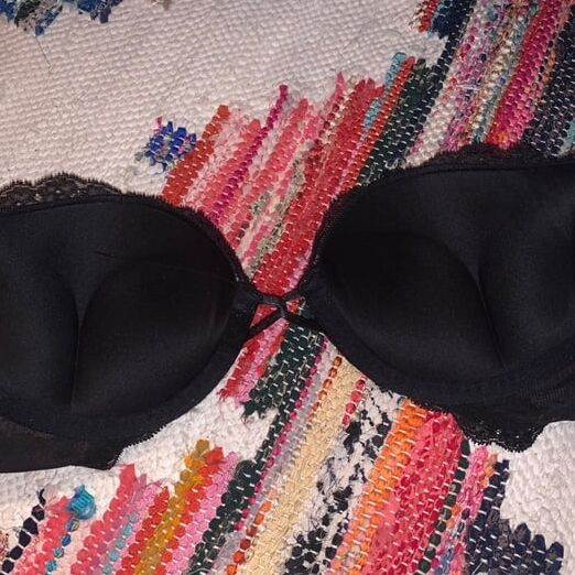 Girl Selling All Her Bombshell Bras