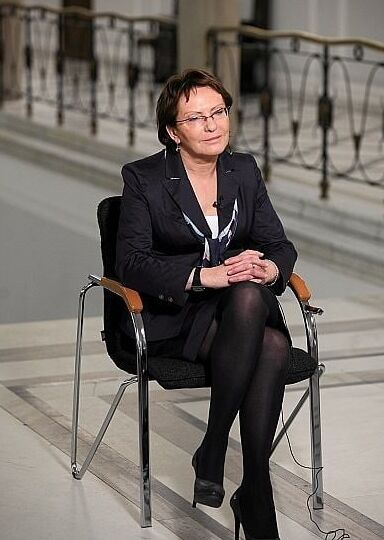 Politics pantyhose uniform high heels stockings nylon SEXY