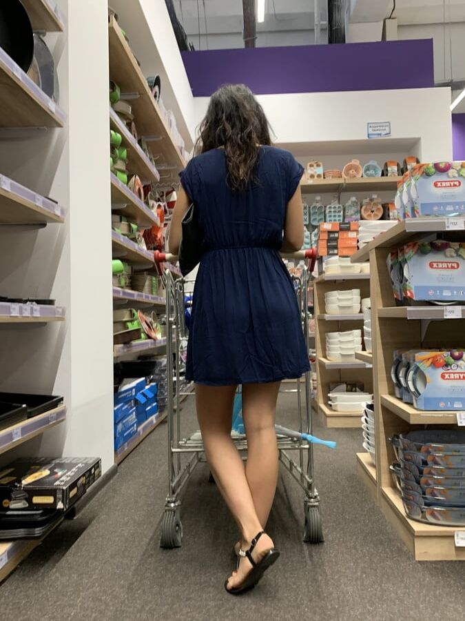 Upskrt blue dress