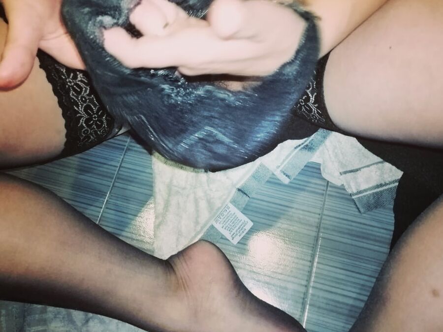 My wife iin stockings
