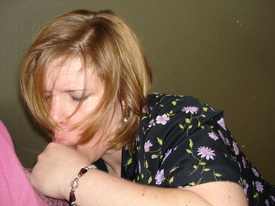 BBW blonde blowjob and facial lover