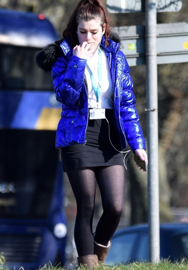 Street Pantyhose - Brit Slag in the Park