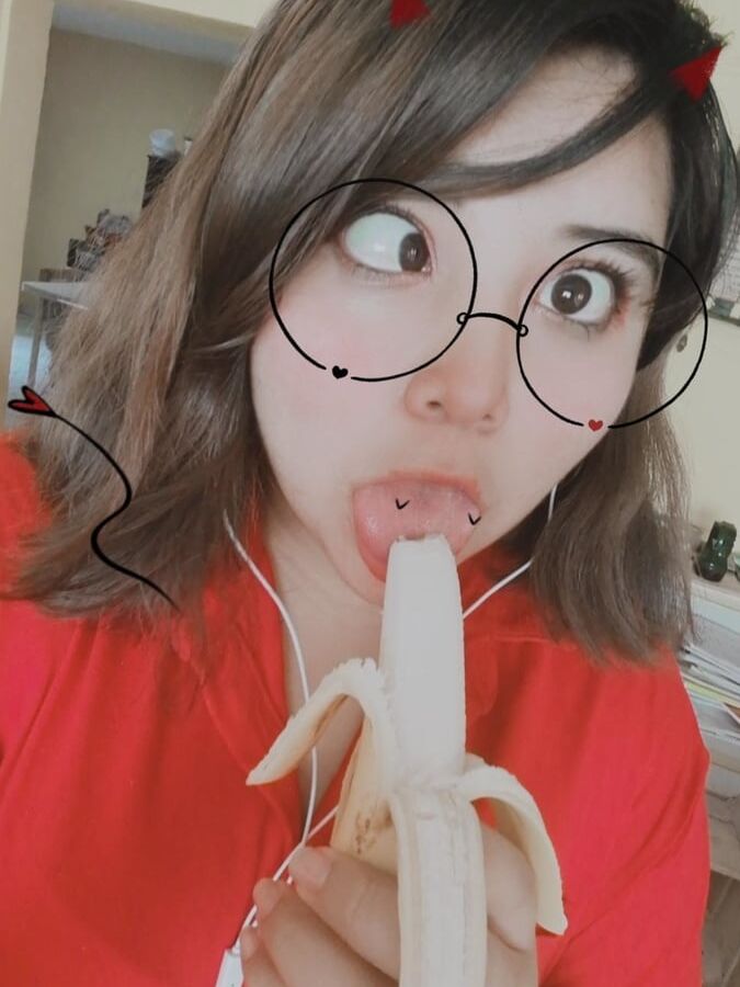Mädchen lieben Bananen