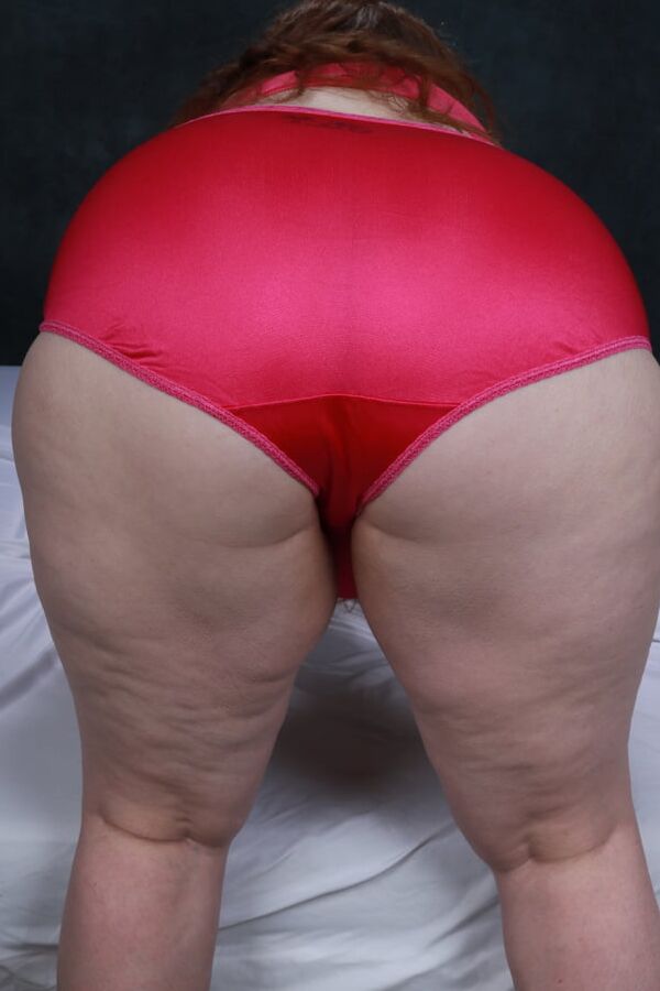 Sally In Red Granny panties
