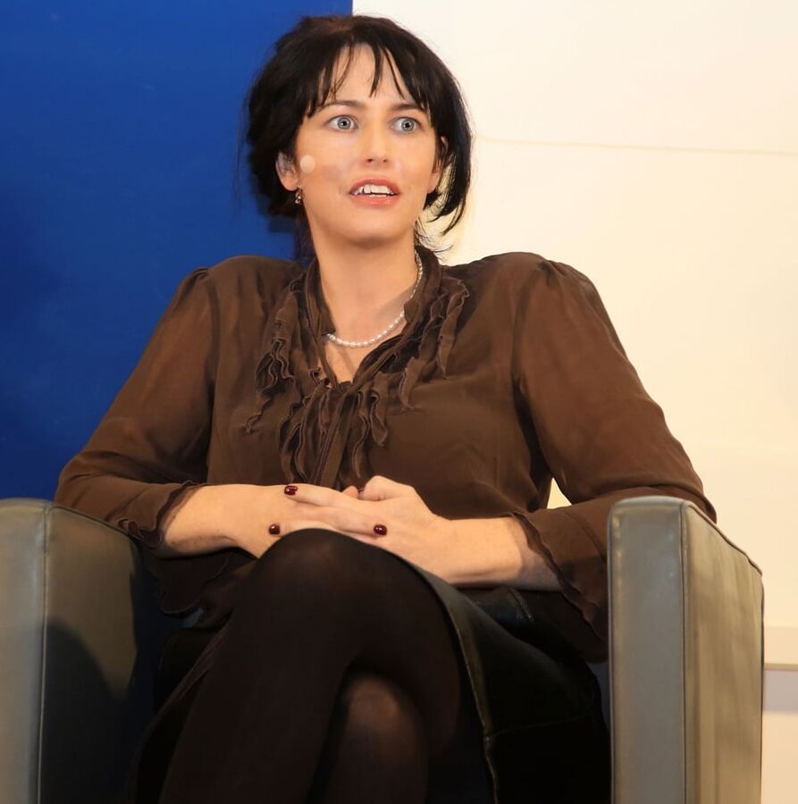 Serious Looking Pantyhosed Conference Bitch