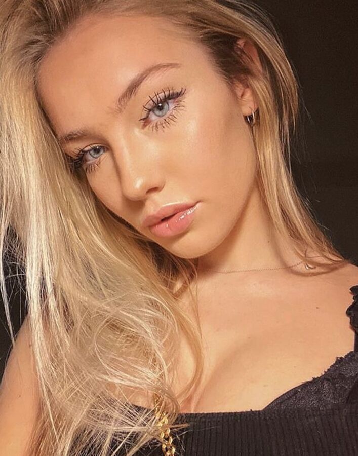 Young blond slutty beauty