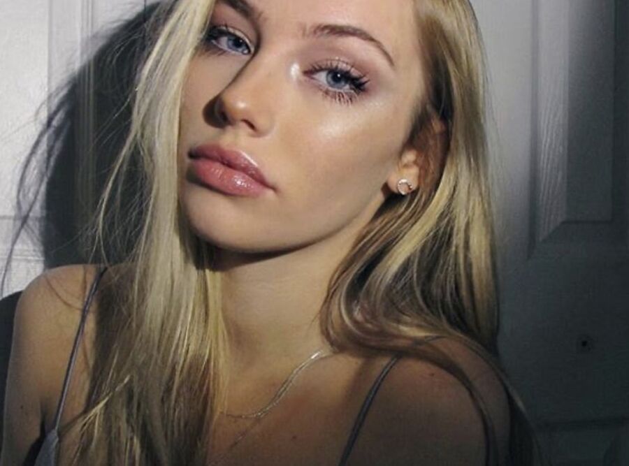 Young blond slutty beauty