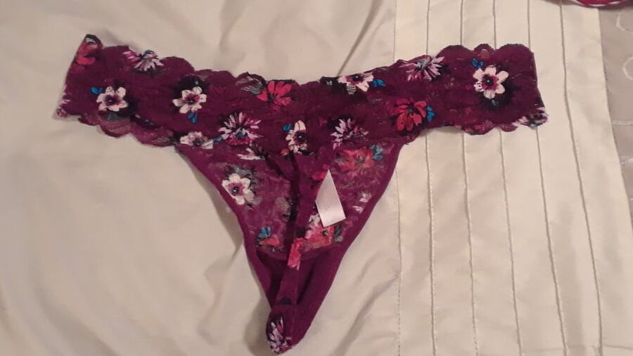 Wifes panties thong sexy want a pair