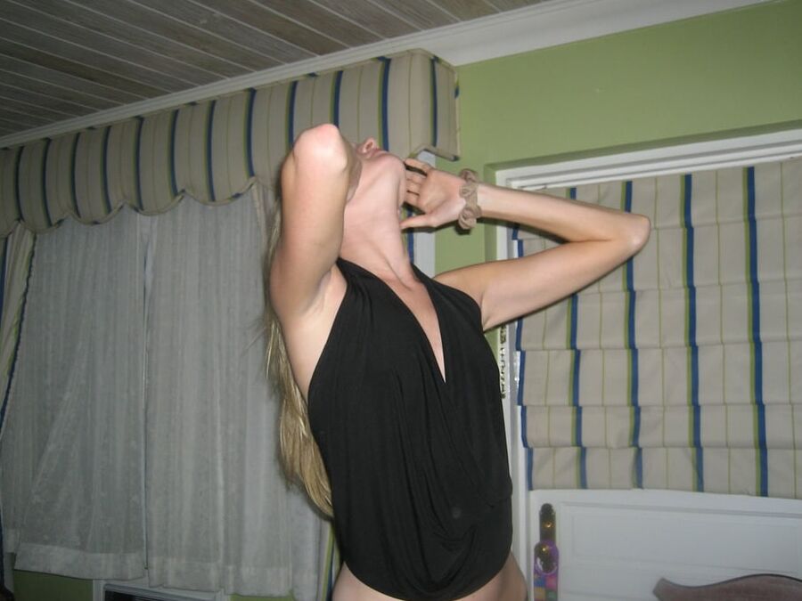 Hot blonde gf enjoying vacation