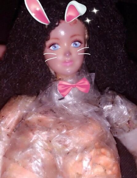 Happy Easters (Mini Barbie figure sex doll)