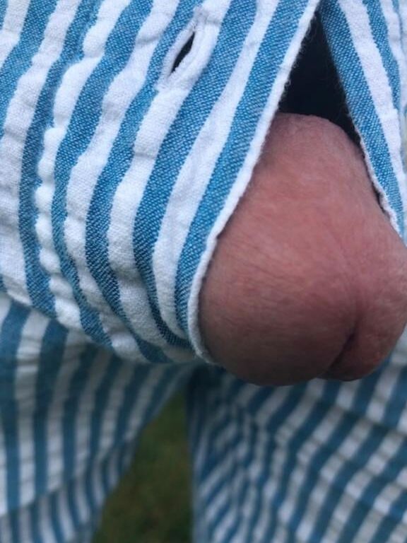 My small cock outdoors