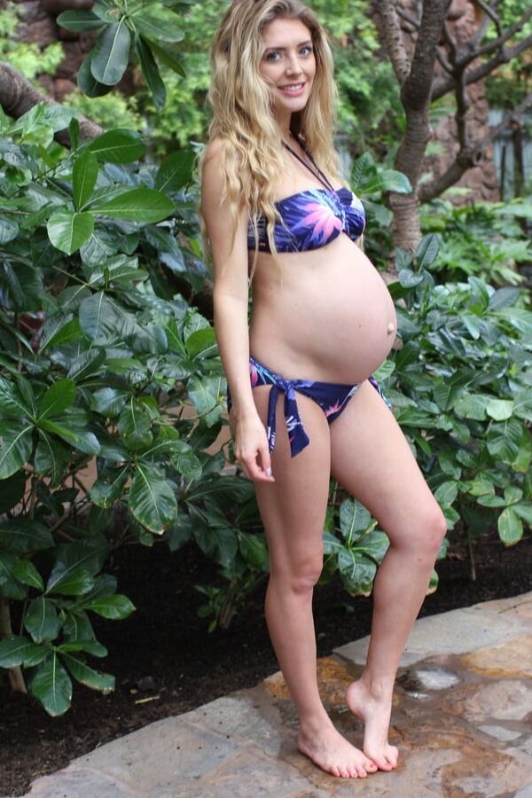 Pregnant swimwear babes