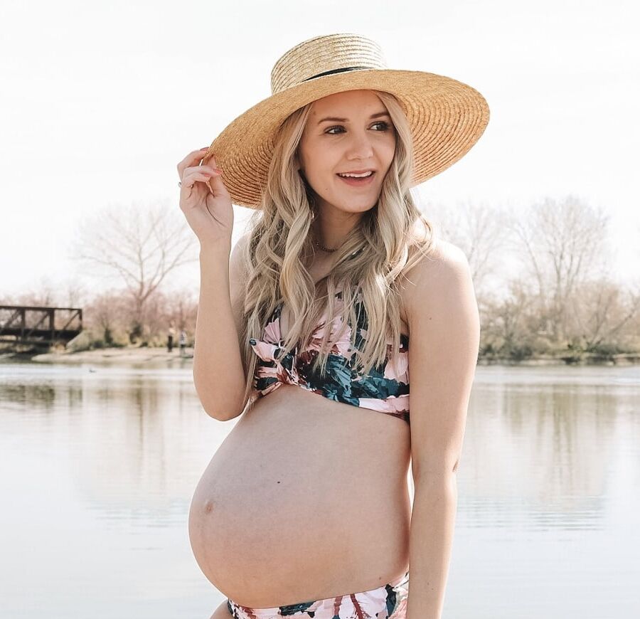 Pregnant swimwear babes