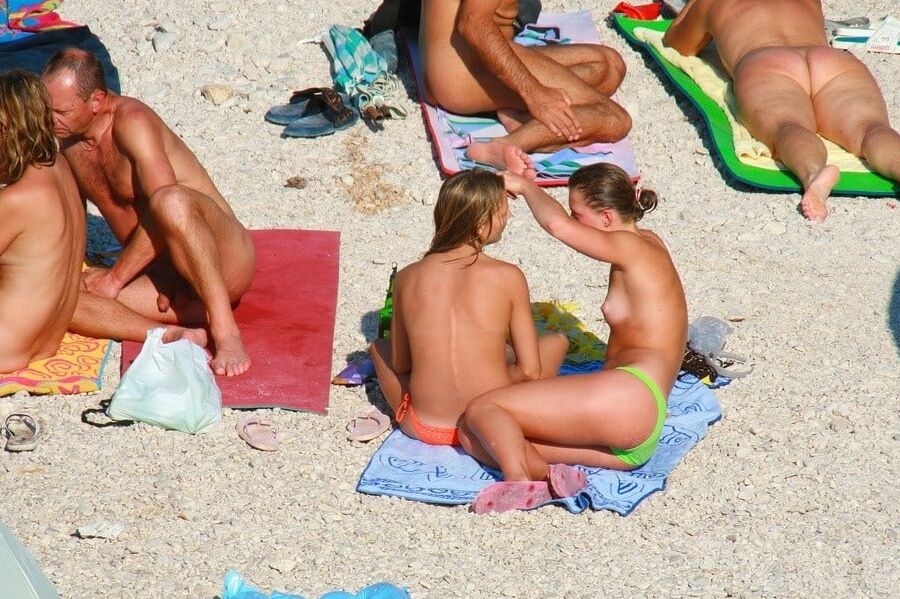 Fam am Strand