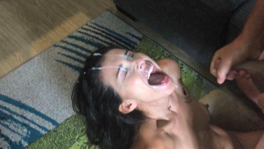 Cutie takes cum