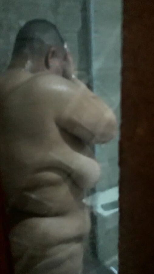 Aunt in shower