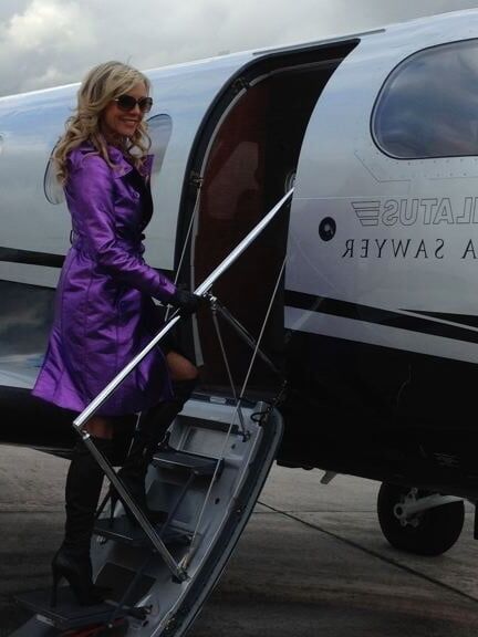 Female Celebrity Boots &amp; Leather - Celia Sawyer