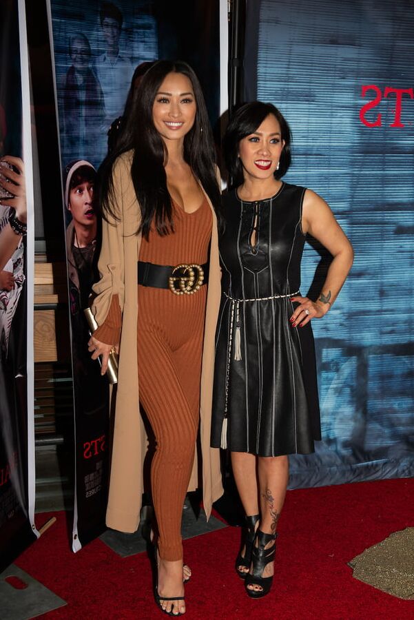 Beautiful Vietnamese Asian women at movie premier