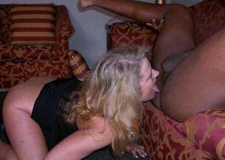 Blonde wives rimming black men