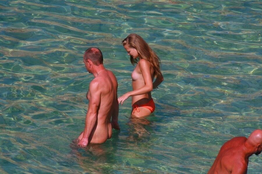 Fam am Strand
