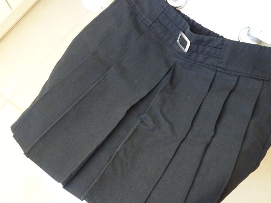 black skirt piss
