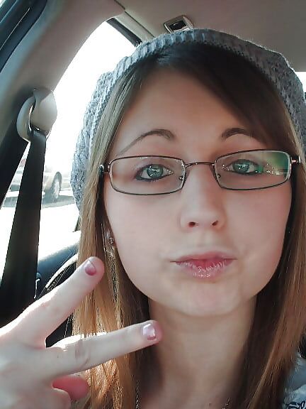 Nerdy Girl Samantha Shows Off Huge Tits