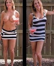 Dressed undressed moms