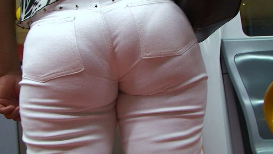 hungry mature ass in white pants